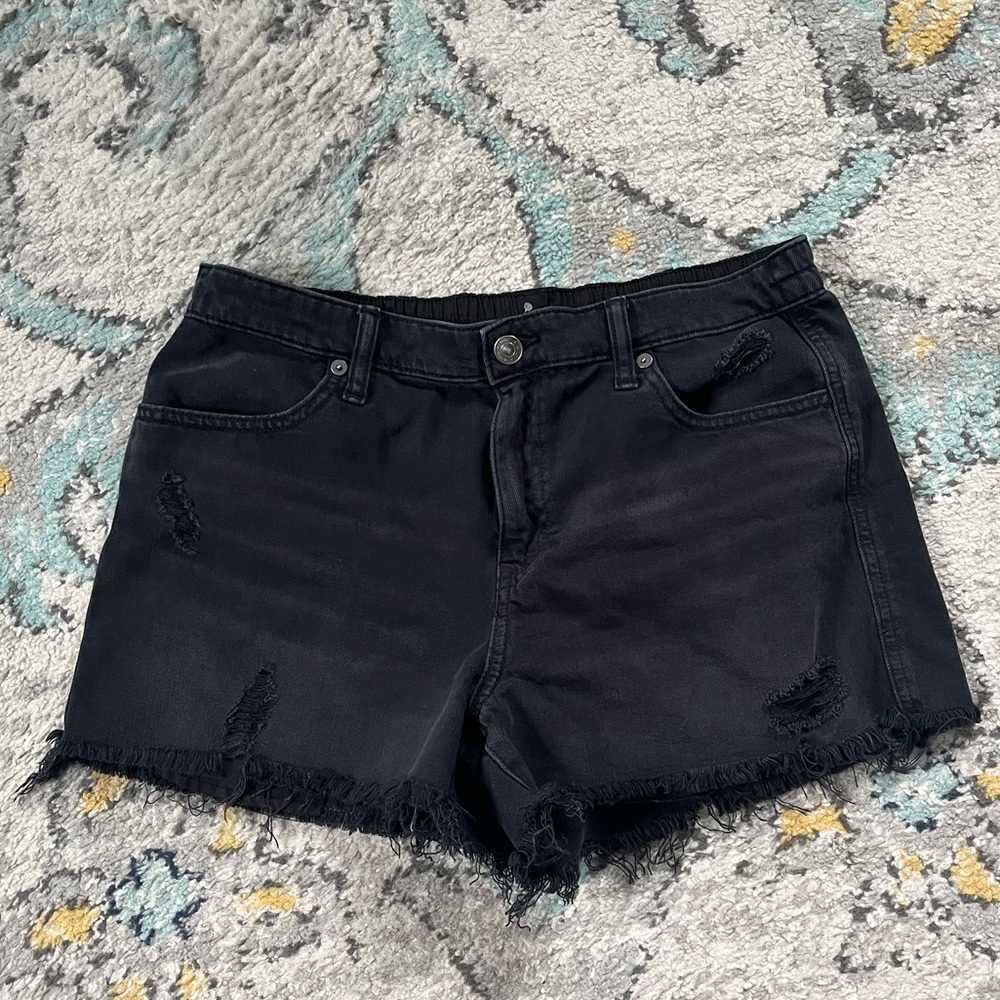 Aerie Daydream Denim Short Black M